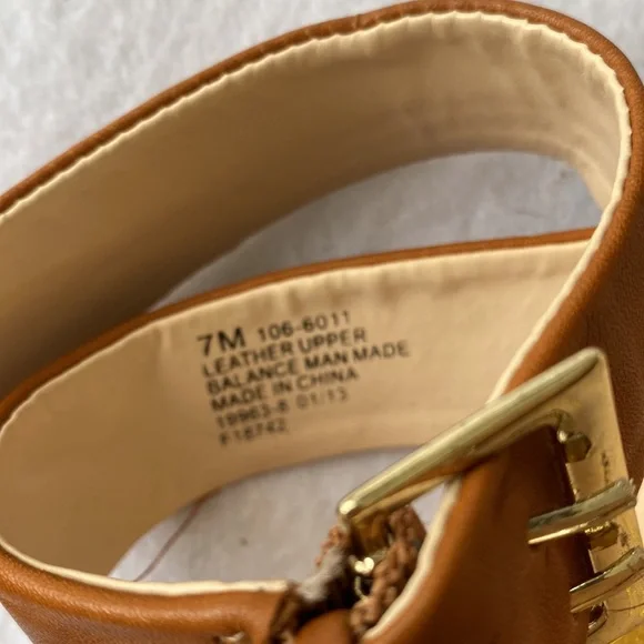 Monet Platform/Wedge Open Toe Shoes Size 7M - Picture 6 of 10